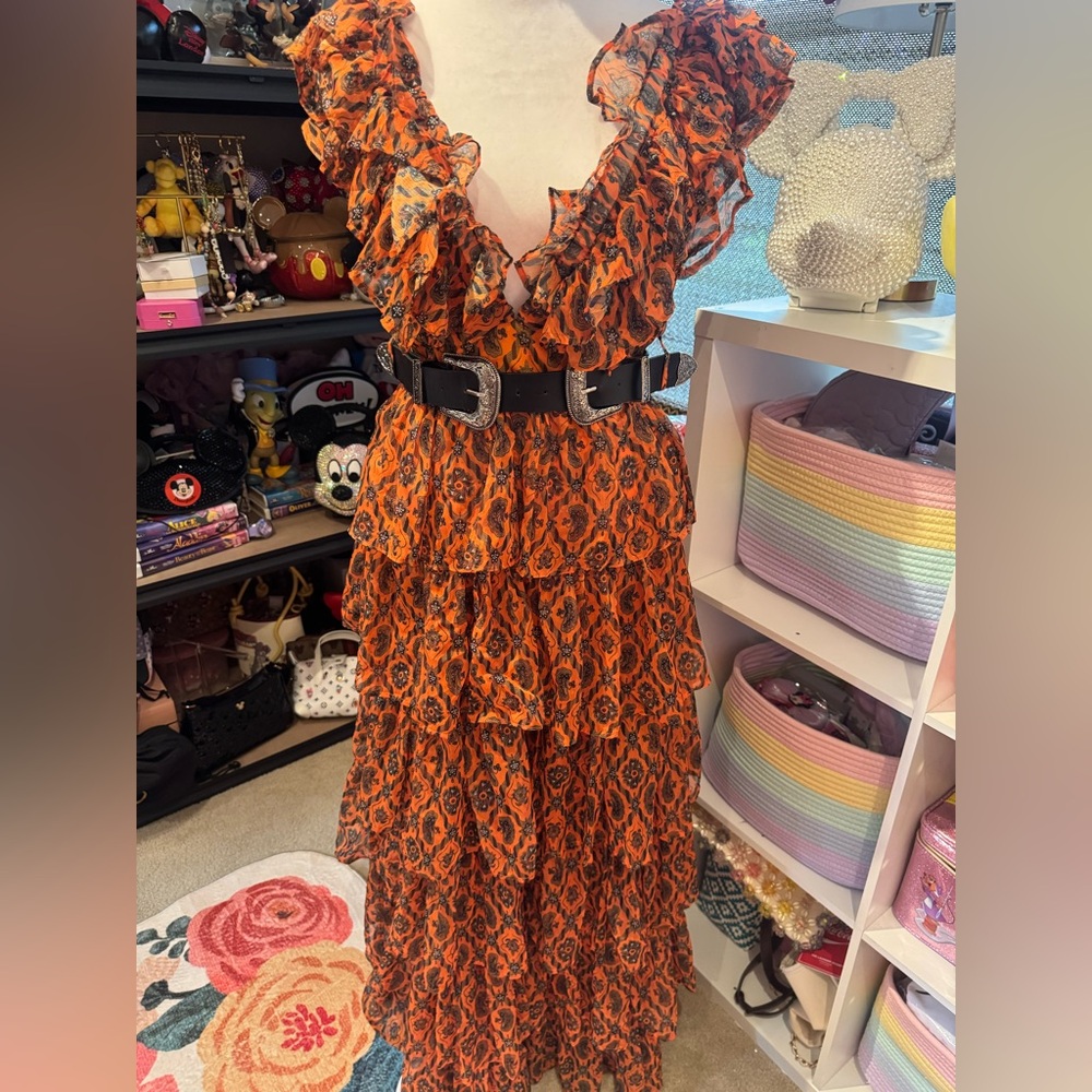 L’atiste by Amy Maxi Dress with Belt size Small NWT